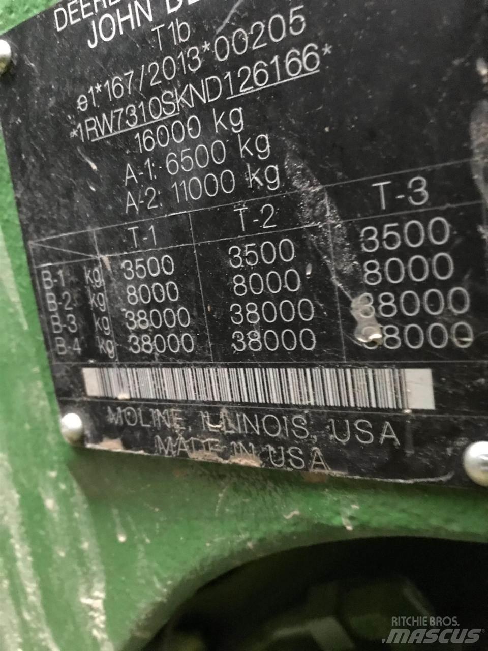 John Deere 7R 310 トラクター