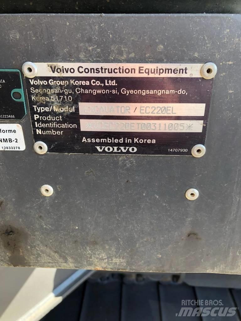 Volvo EC 220 EL 中型油圧ショベル 7ｔ-12ｔ（ユンボ・パワーショベル・バックホー）