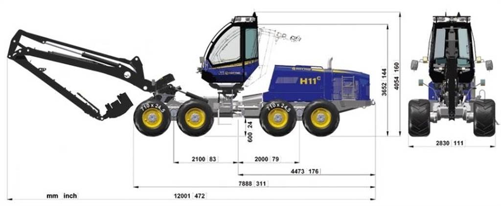 Rottne 651-55449 シャーシ及びサスペンション