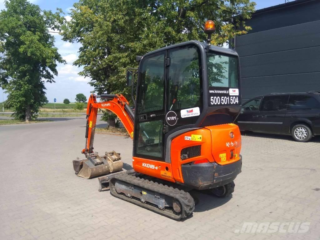 Kubota KX 018-4 ミニ油圧ショベル 7t以下（ミニユンボ・ミニディガー）