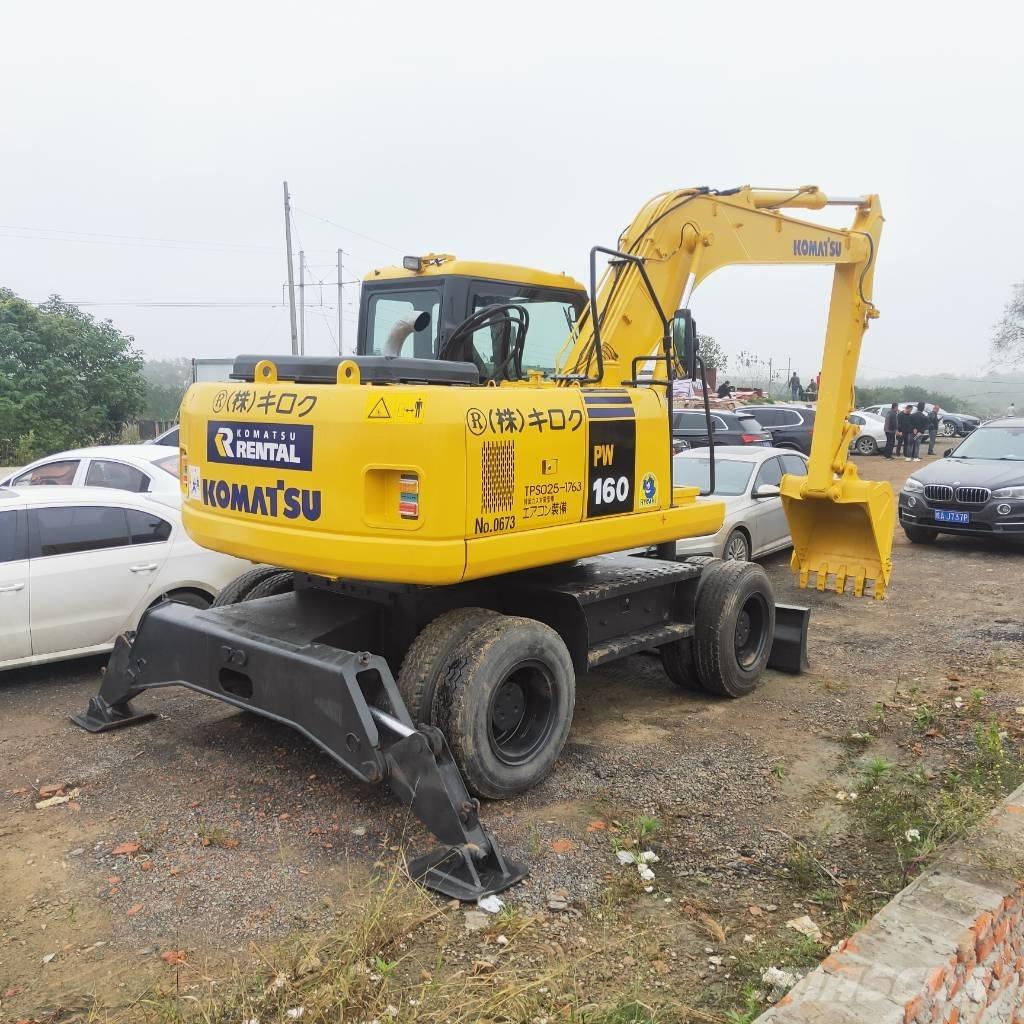 Komatsu PW160W-7 ホイール式油圧ショベル（パワーショベル・ユンボ・バックホー）