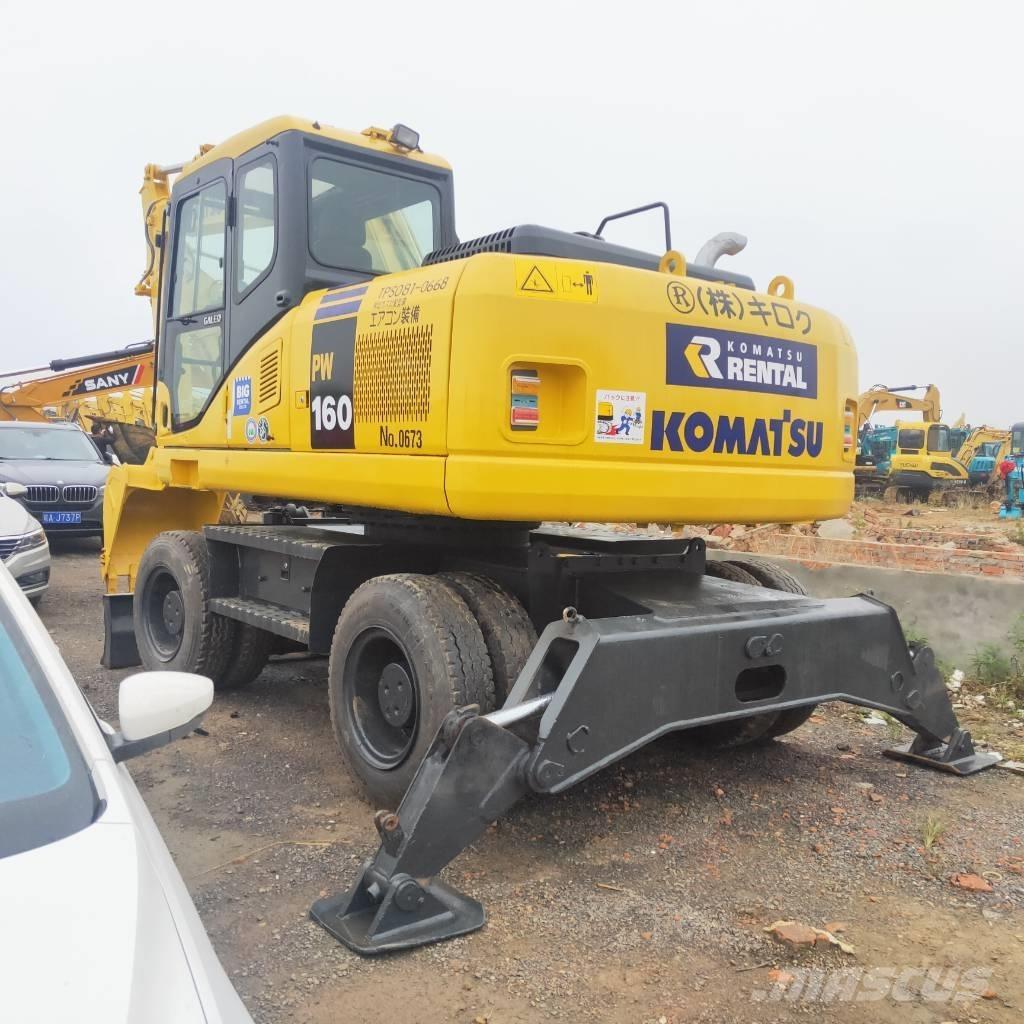 Komatsu PW160W-7 ホイール式油圧ショベル（パワーショベル・ユンボ・バックホー）
