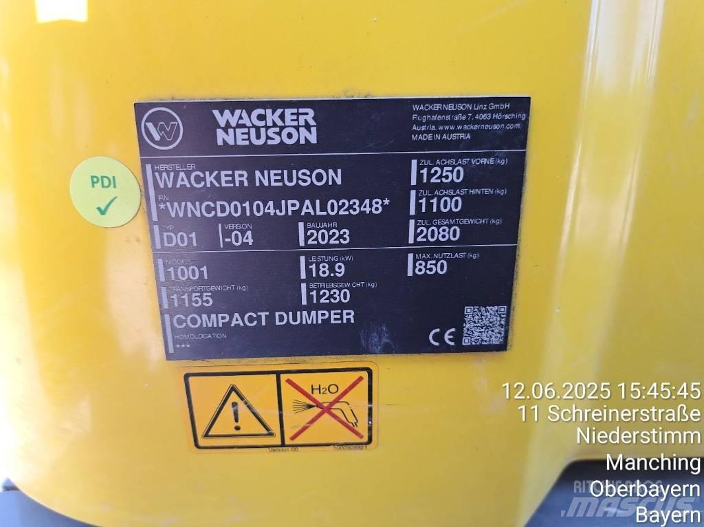 Wacker Neuson 1001 サイト　ダンプ