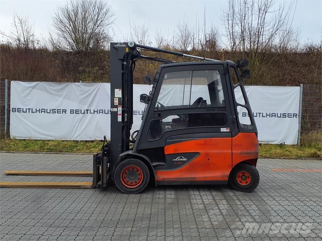 Linde E50HL バッテリーフォークリフト