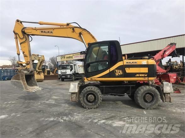 JCB JS 160 W ホイール式油圧ショベル（パワーショベル・ユンボ・バックホー）