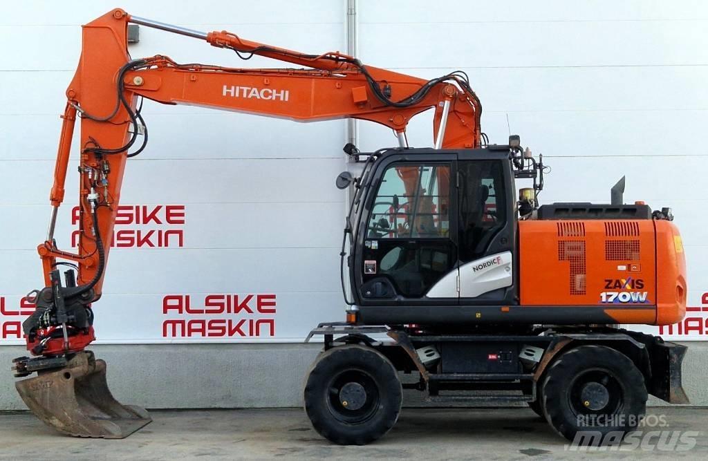 Hitachi ZX 170 W ホイール式油圧ショベル（パワーショベル・ユンボ・バックホー）
