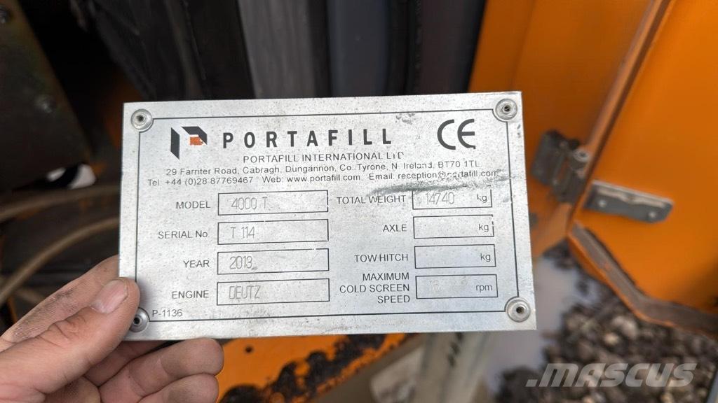 Portafill 4000t 自走式スクリーン