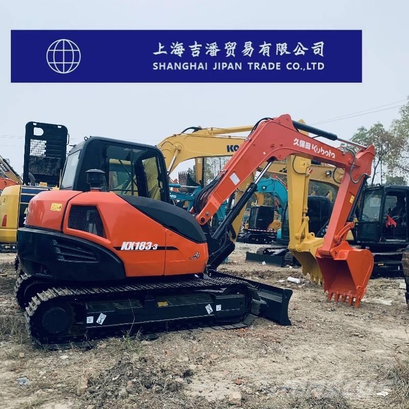 Kubota KX 183 中型油圧ショベル 7ｔ-12ｔ（ユンボ・パワーショベル・バックホー）