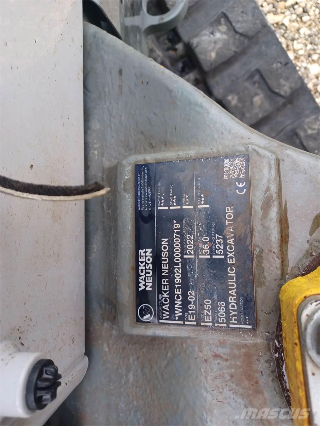 Wacker Neuson EZ50 大型油圧ショベル12t以上（パワーショベル・ユンボ）