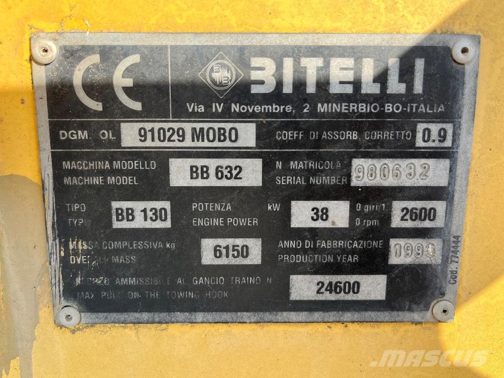 Bitelli BB 632 アスファルトフィニッシャ
