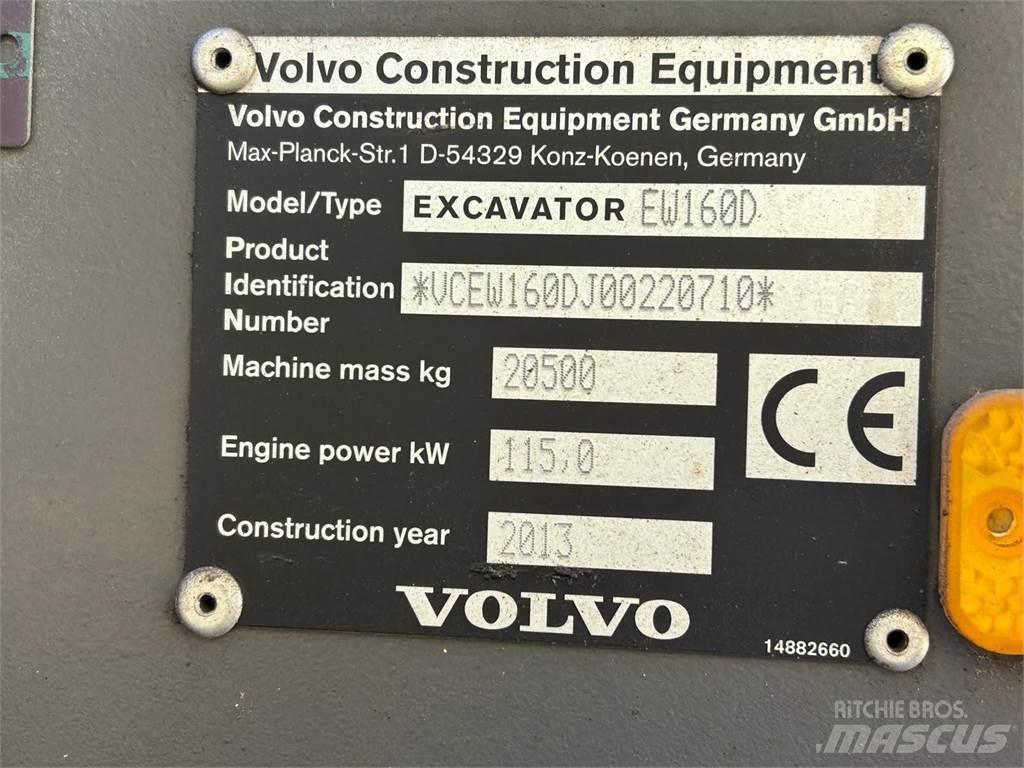 Volvo EW 160 D ホイール式油圧ショベル（パワーショベル・ユンボ・バックホー）
