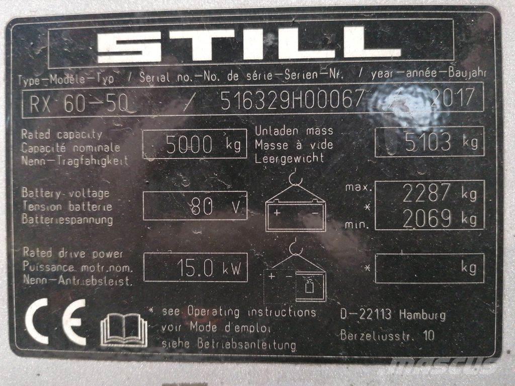 Still RX60-50 バッテリーフォークリフト