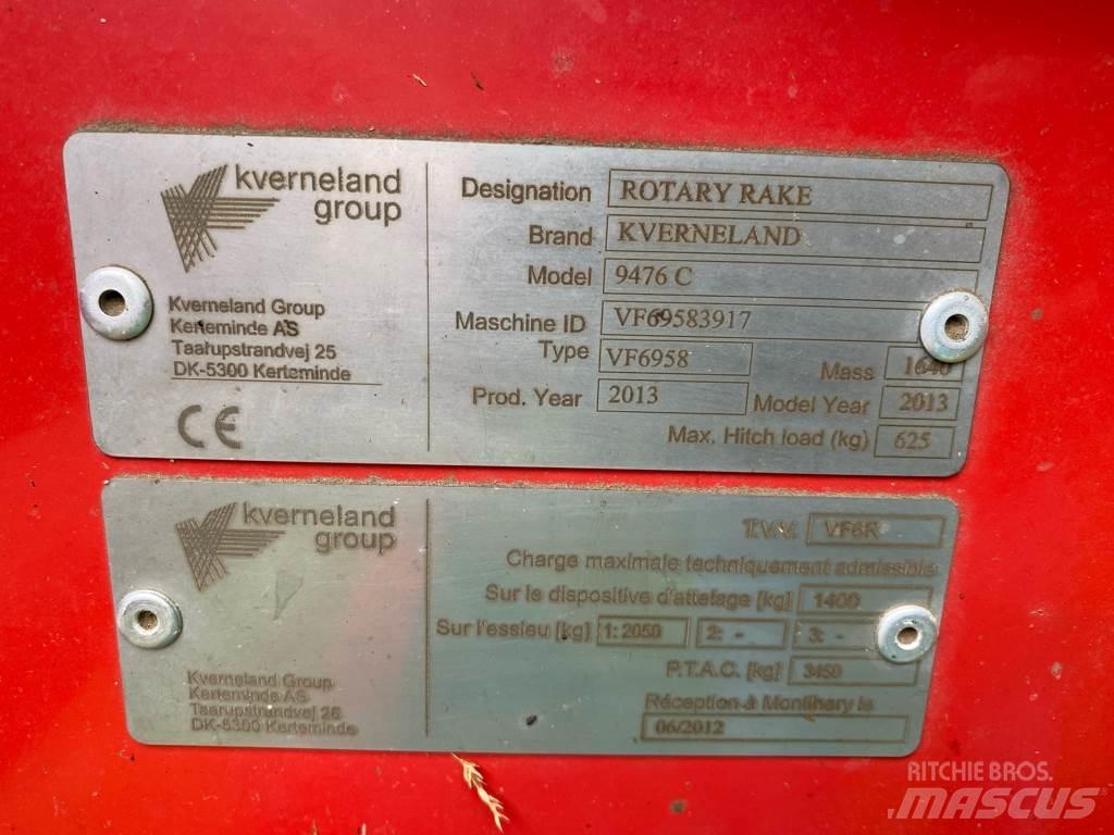 Kverneland 9476C ウィンドローア/レーキ