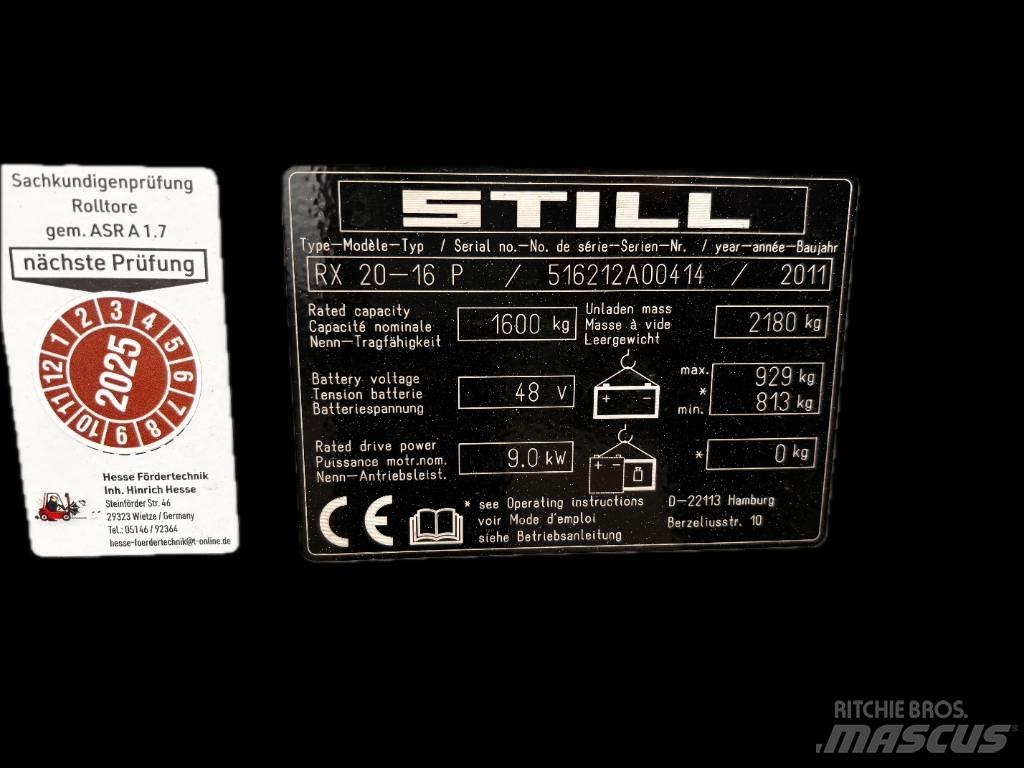 Still RX20-16P バッテリーフォークリフト