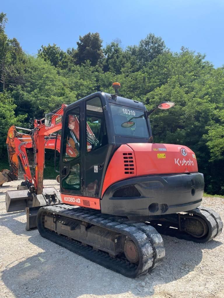 Kubota KX 080-4 中型油圧ショベル 7ｔ-12ｔ（ユンボ・パワーショベル・バックホー）