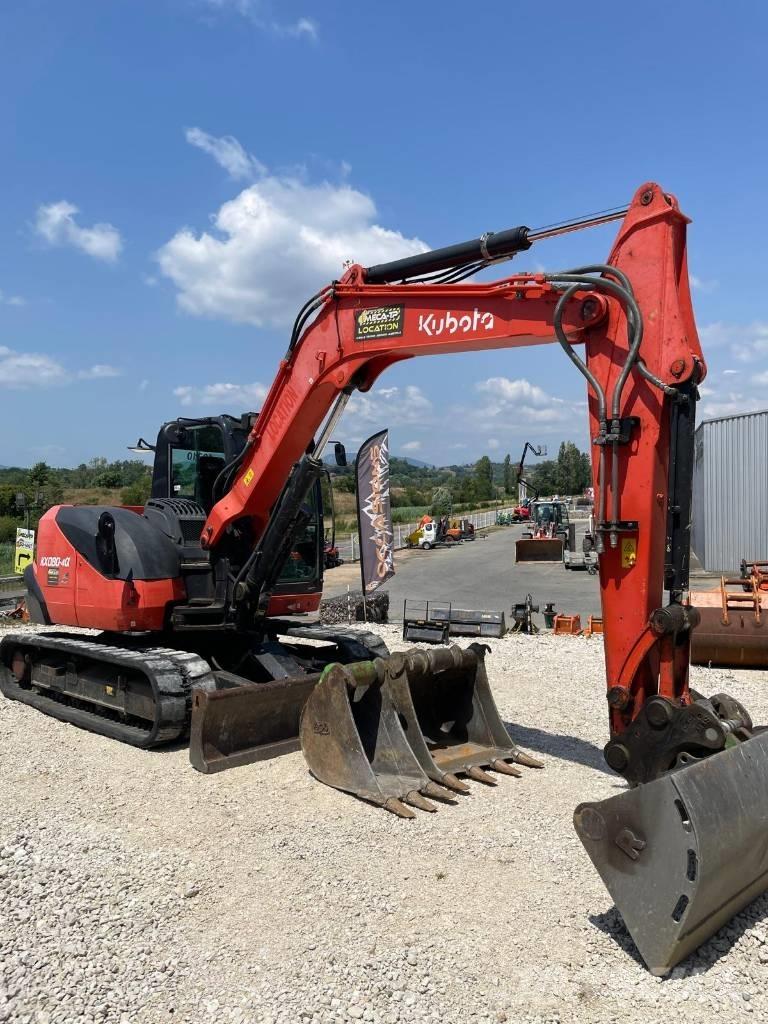 Kubota KX 080-4 中型油圧ショベル 7ｔ-12ｔ（ユンボ・パワーショベル・バックホー）