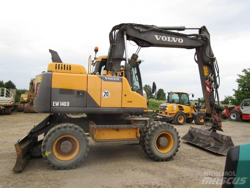 Volvo EW 140 D ホイール式油圧ショベル（パワーショベル・ユンボ・バックホー）