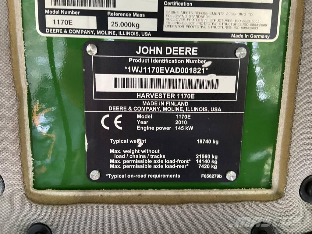 John Deere 1170 E ハーベスター