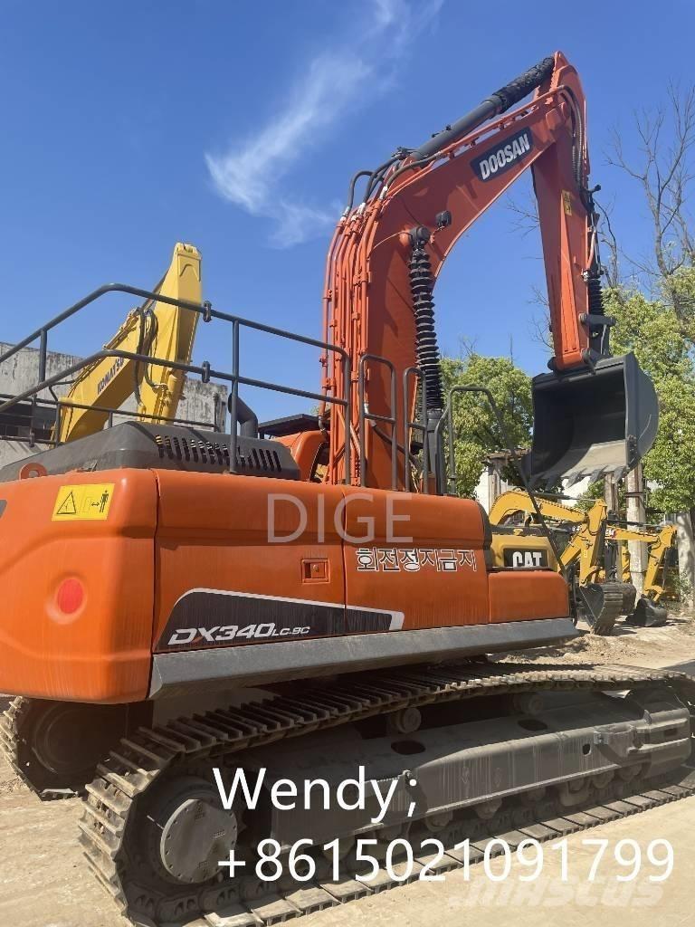 Doosan DX 340 中型油圧ショベル 7ｔ-12ｔ（ユンボ・パワーショベル・バックホー）