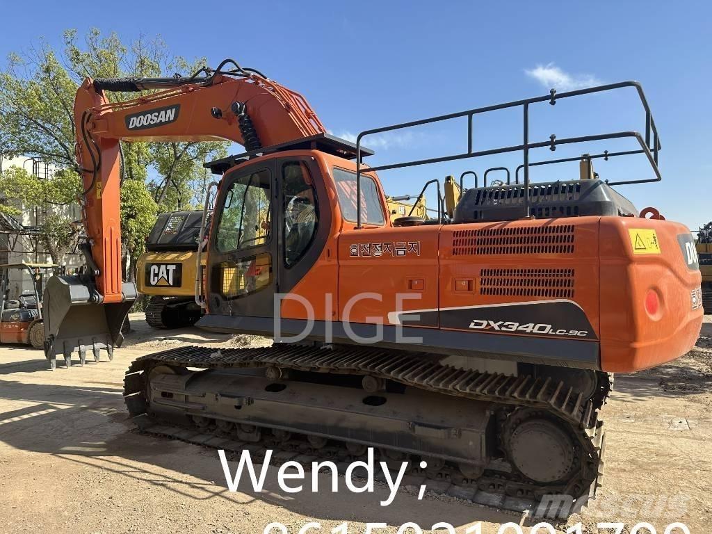 Doosan DX 340 中型油圧ショベル 7ｔ-12ｔ（ユンボ・パワーショベル・バックホー）
