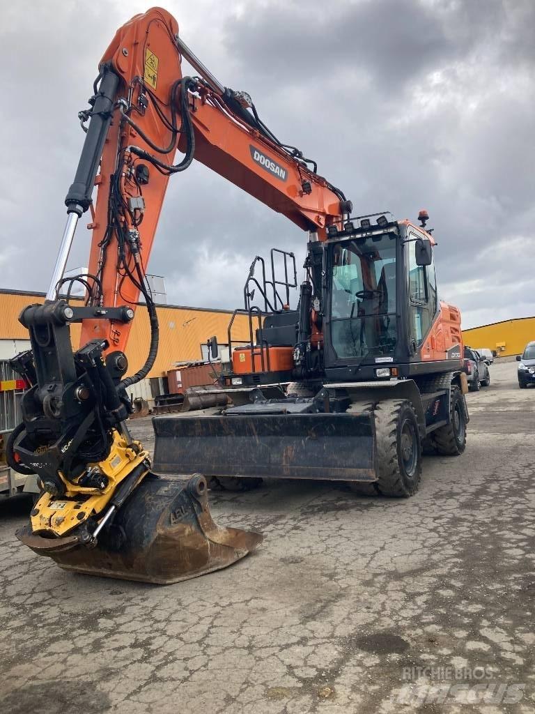 Doosan DX 170 W ホイール式油圧ショベル（パワーショベル・ユンボ・バックホー）