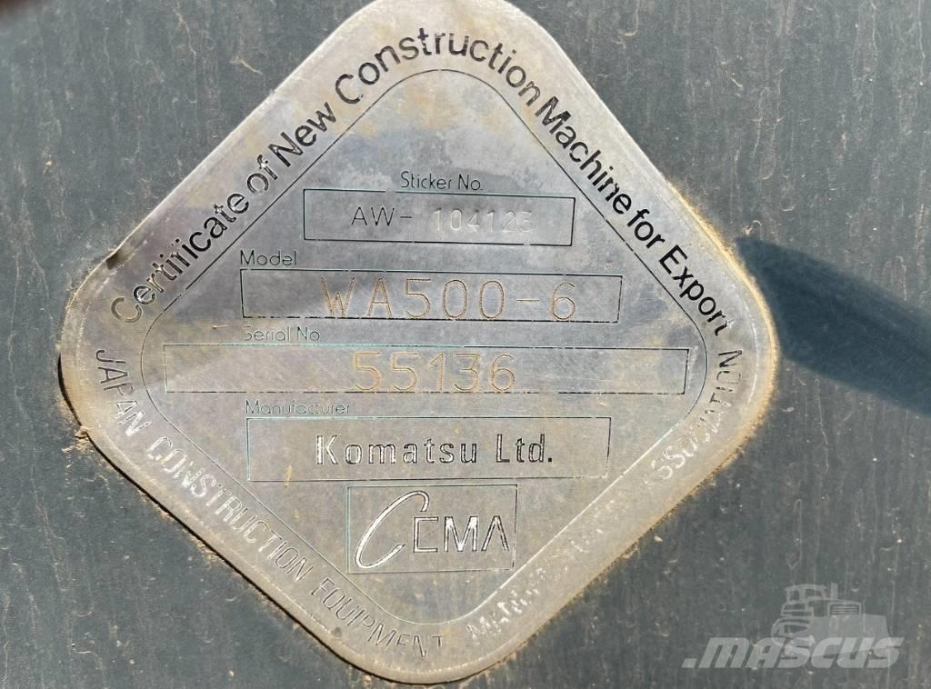 Komatsu WA 500-6 ホイールローダー・タイヤショベル