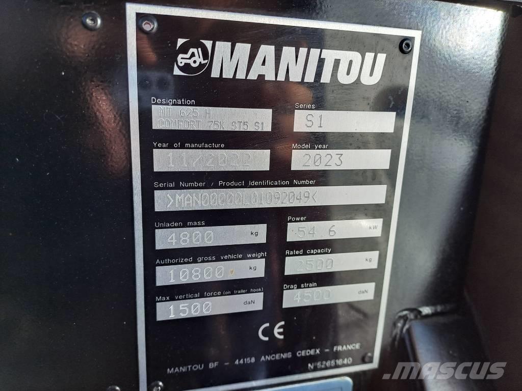 Manitou MT 625 H テレスコーピックハンドラー