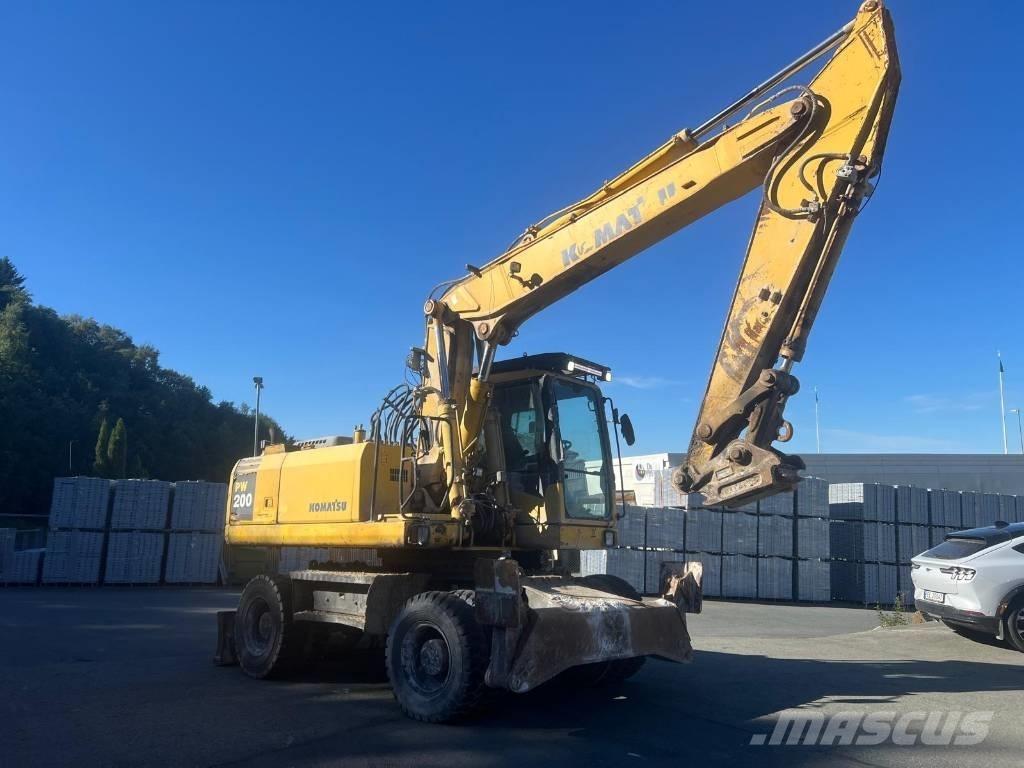 Komatsu PW 200-7 ホイール式油圧ショベル（パワーショベル・ユンボ・バックホー）
