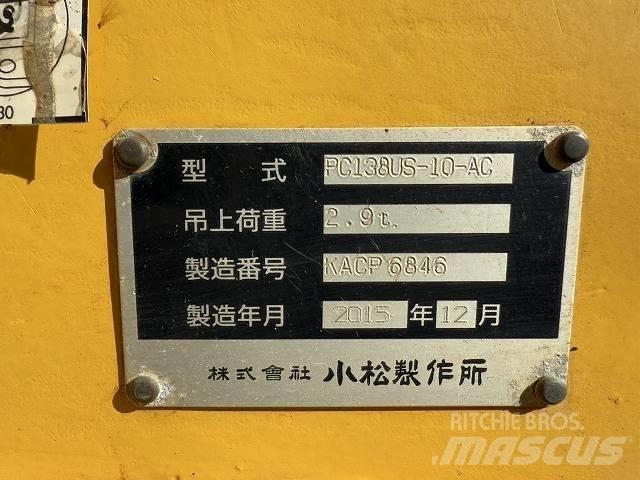 Komatsu PC 138 US-10 大型油圧ショベル12t以上（パワーショベル・ユンボ）