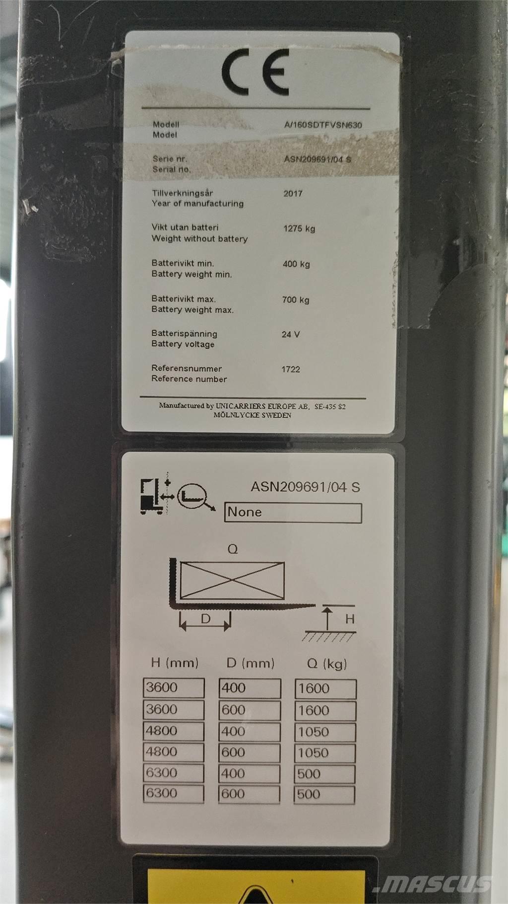 Atlet A160 自走式スタッカー