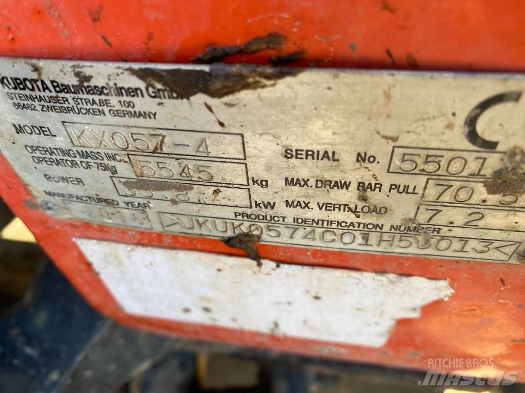 Kubota KX 057-4 ミニ油圧ショベル 7t以下（ミニユンボ・ミニディガー）