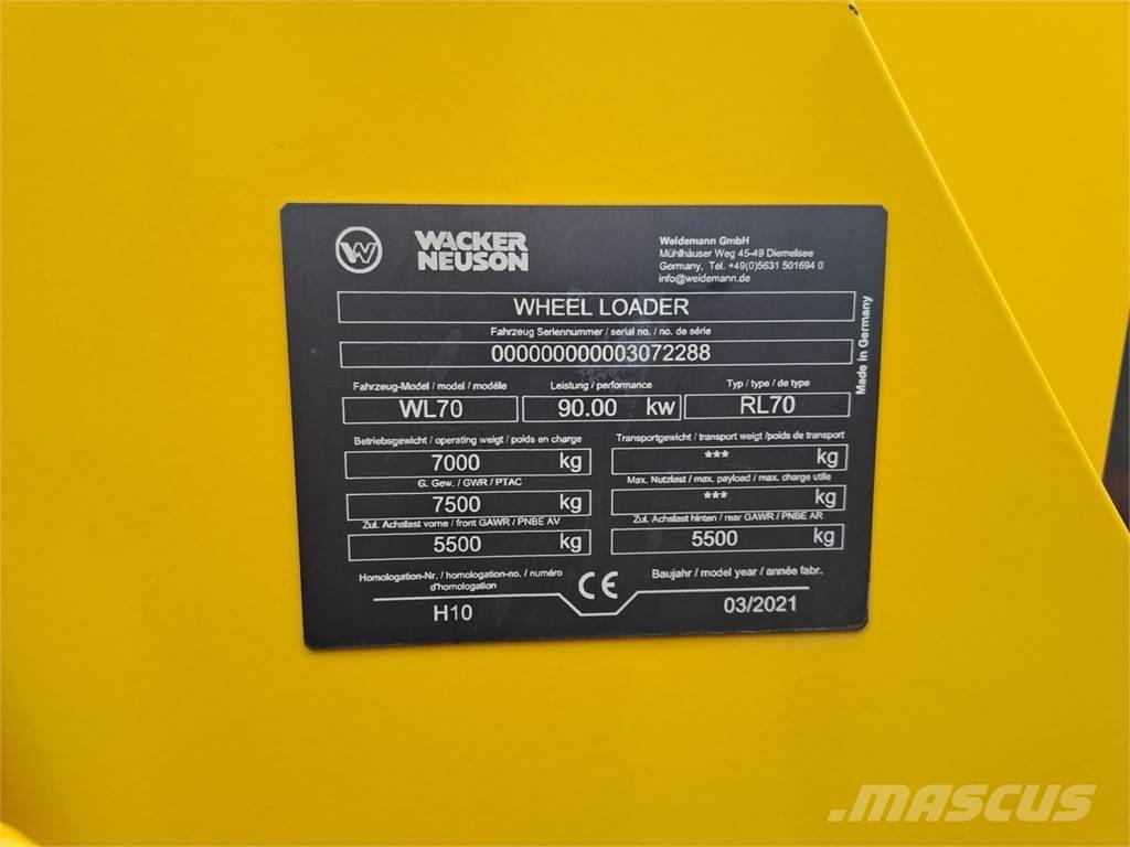 Wacker Neuson WL70 ホイールローダー・タイヤショベル