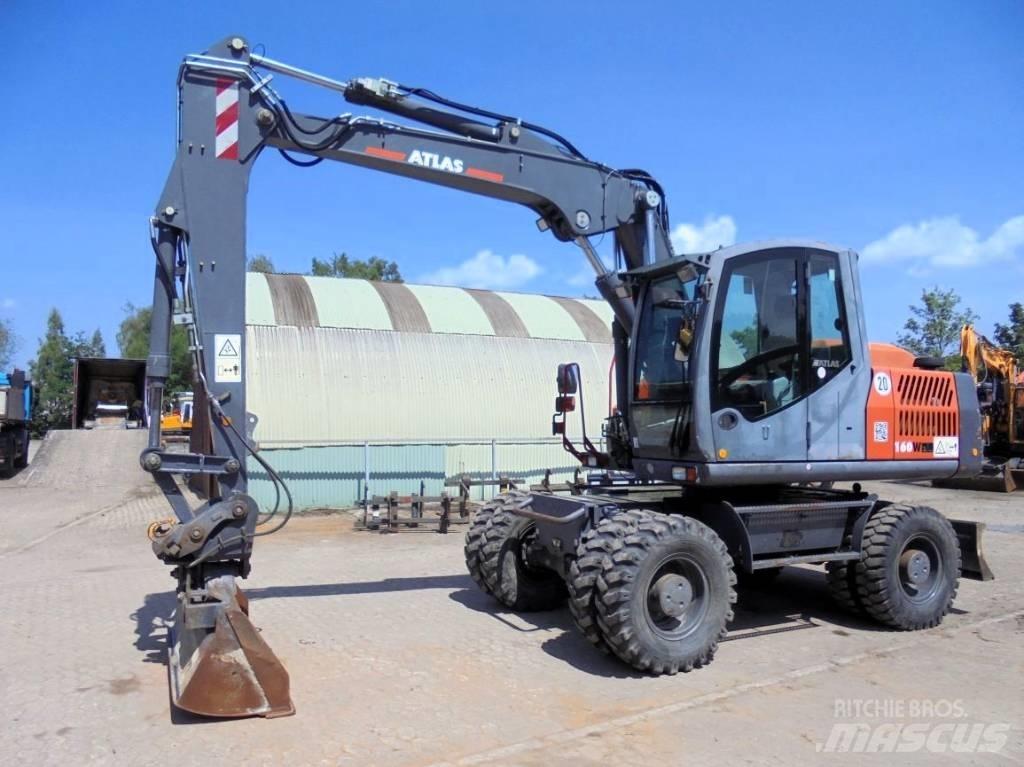 Atlas 160 W ホイール式油圧ショベル（パワーショベル・ユンボ・バックホー）