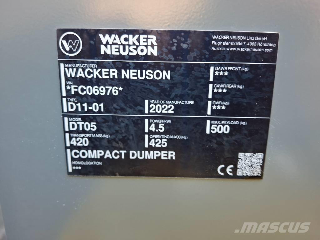 Wacker Neuson DT 05 キャリアダンプ