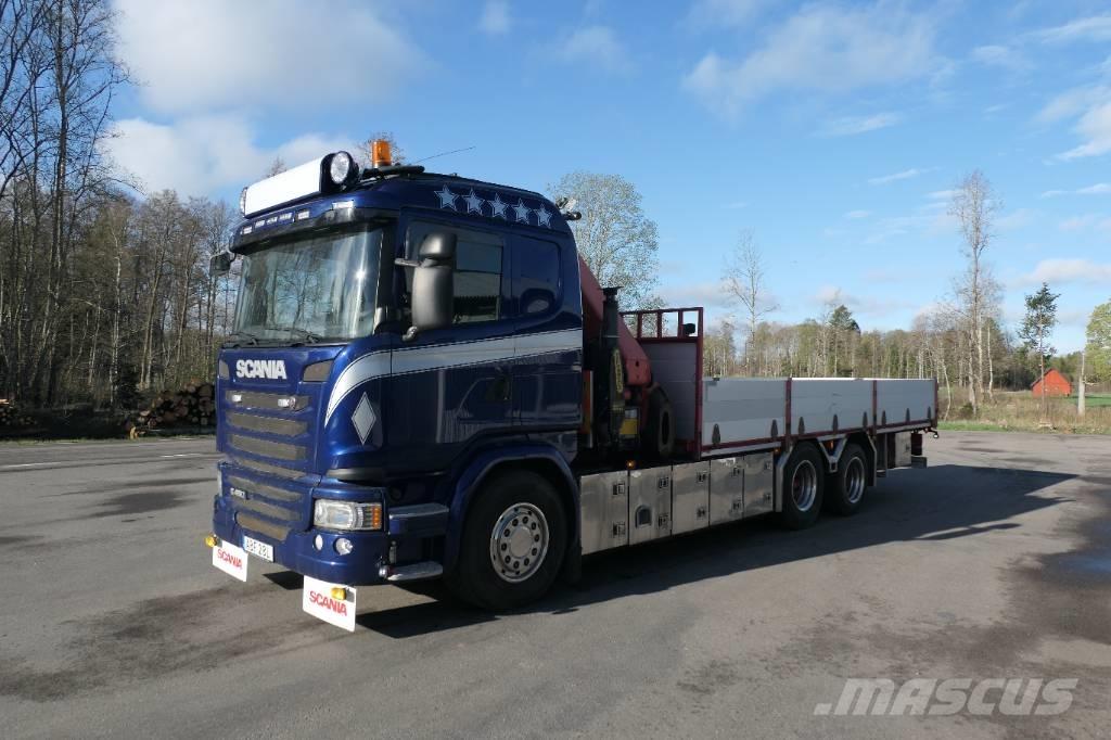 Scania G450 6x2 クレーントラック、ユニック車
