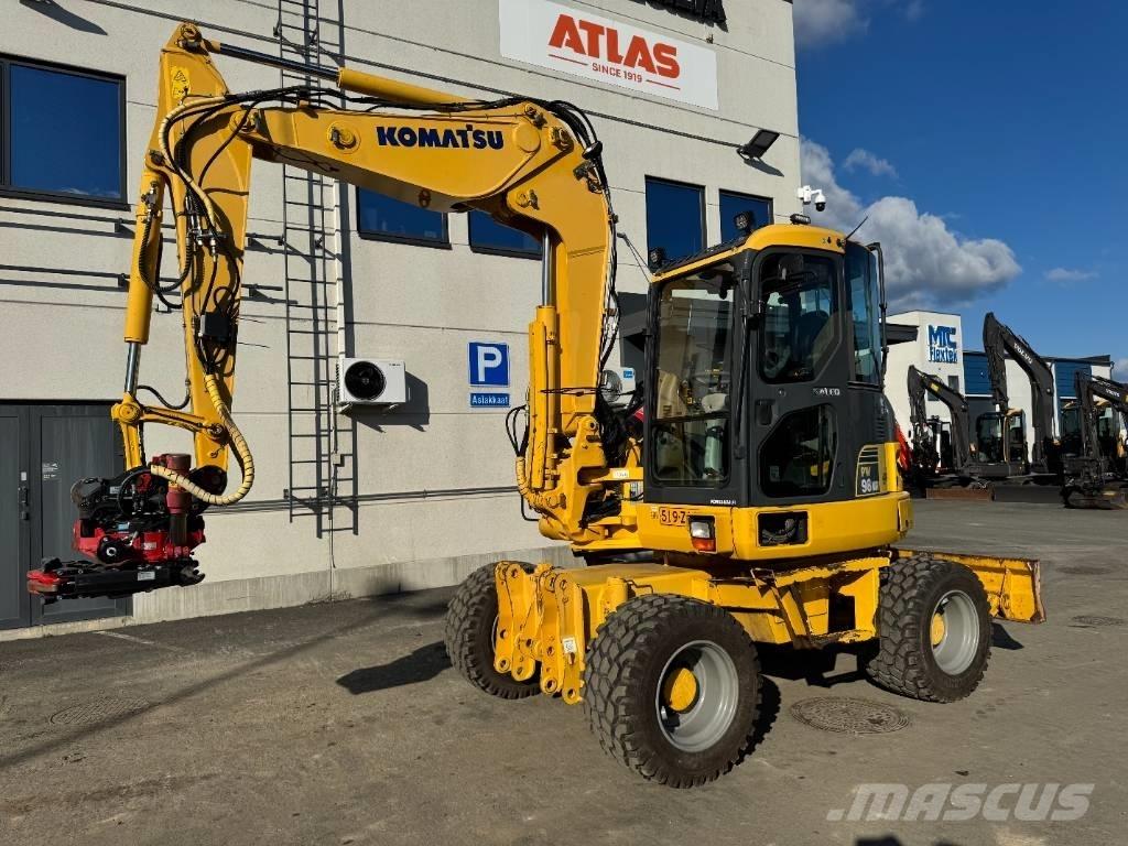 Komatsu PW 98 MR-6 ホイール式油圧ショベル（パワーショベル・ユンボ・バックホー）