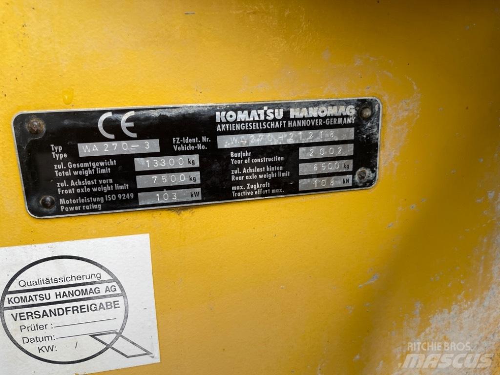 Komatsu WA 270-3 ホイールローダー・タイヤショベル