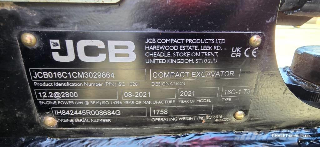 JCB 16 C-1 ミニ油圧ショベル 7t以下（ミニユンボ・ミニディガー）