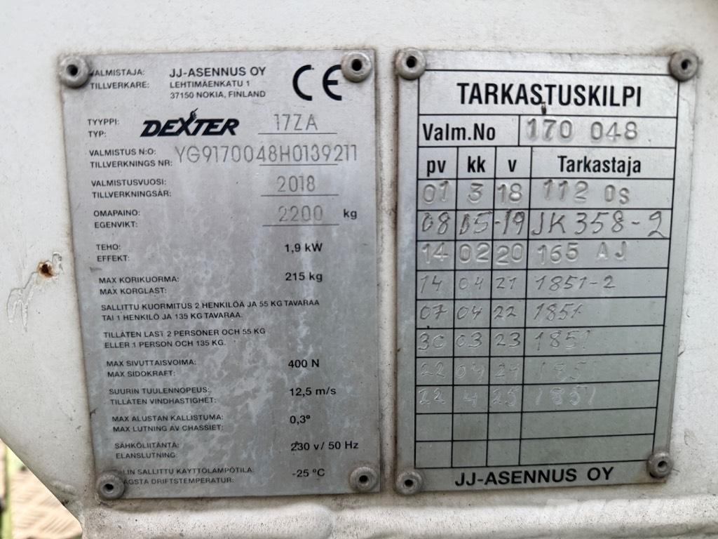 Dexter 17ZA 高所作業台付トレーラー