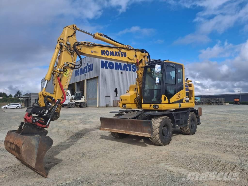 Komatsu PW158-11 ホイール式油圧ショベル（パワーショベル・ユンボ・バックホー）