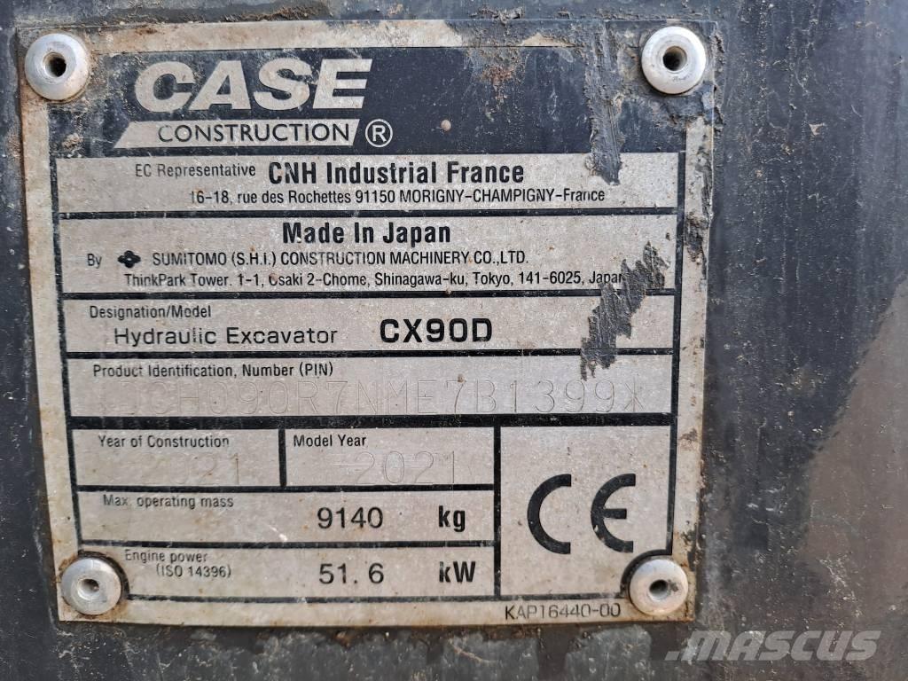CASE CX 90 D 中型油圧ショベル 7ｔ-12ｔ（ユンボ・パワーショベル・バックホー）