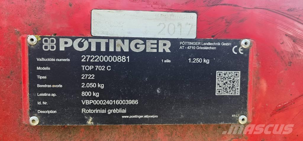 Pöttinger TOP 702C テッダー・テッダーレーキ