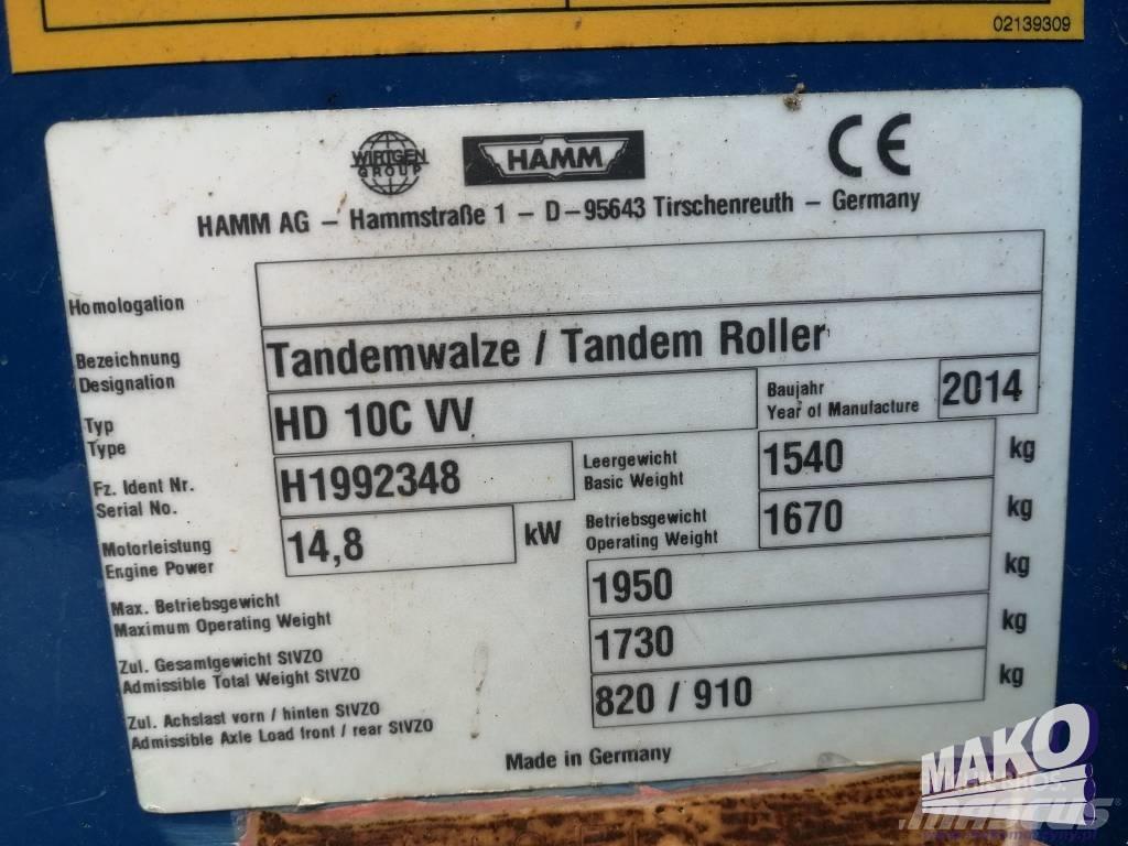 Hamm HD 10 C VV タンデムローラ
