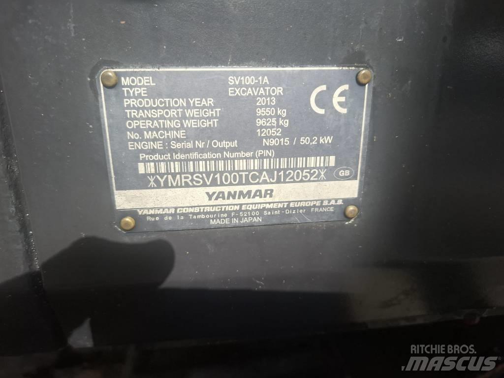Yanmar SV 100-1A 中型油圧ショベル 7ｔ-12ｔ（ユンボ・パワーショベル・バックホー）