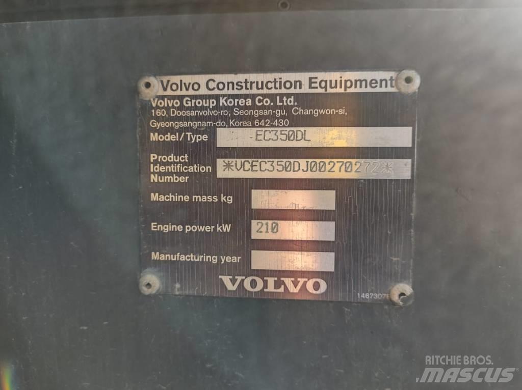 Volvo EC350DL 大型油圧ショベル12t以上（パワーショベル・ユンボ）