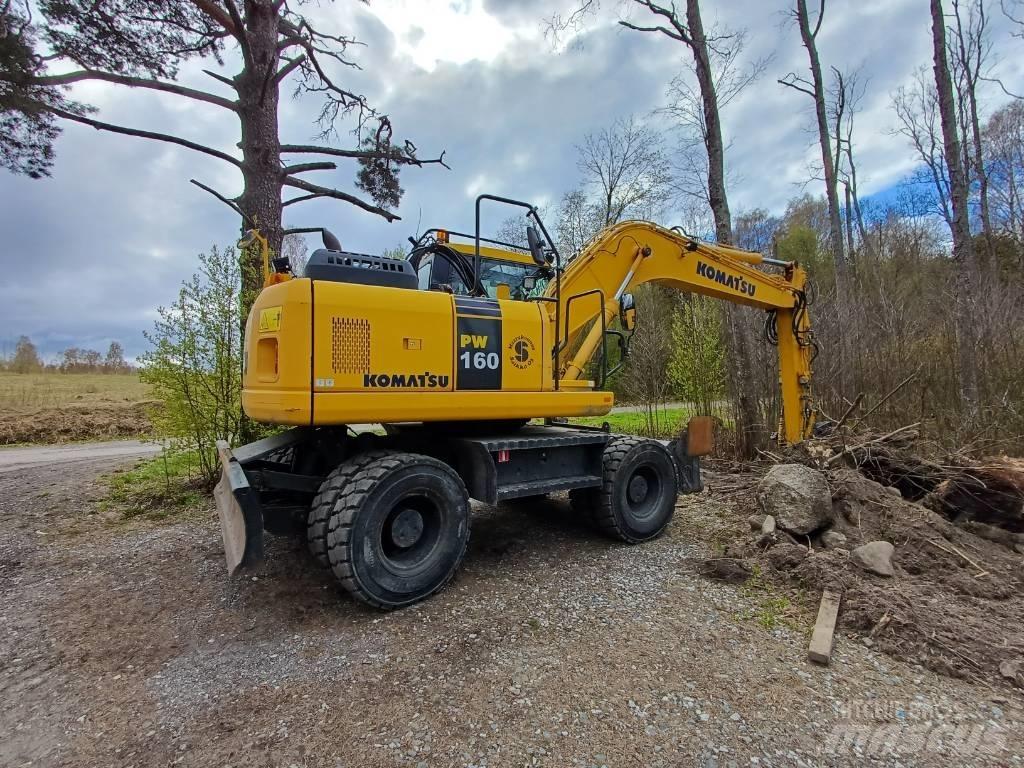 Komatsu PW 160-7E0 ホイール式油圧ショベル（パワーショベル・ユンボ・バックホー）