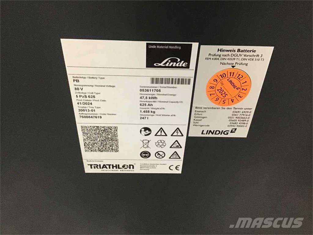 Linde E35L バッテリーフォークリフト