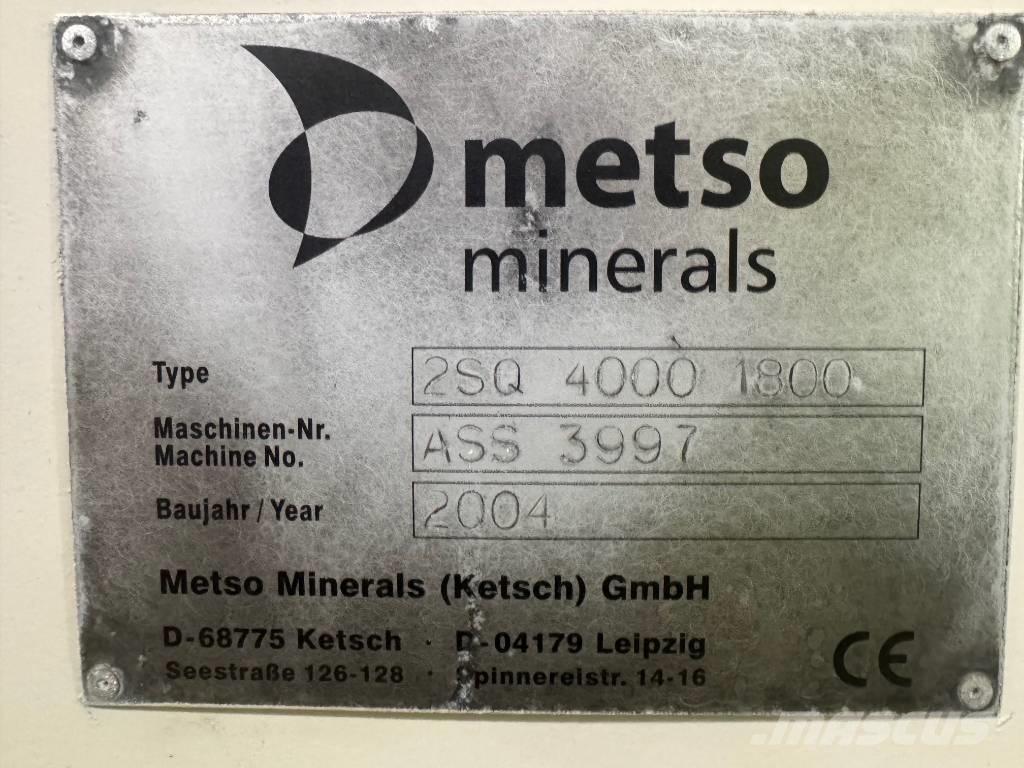 Metso 2SQ 4000 1800 スクリーン ふるい