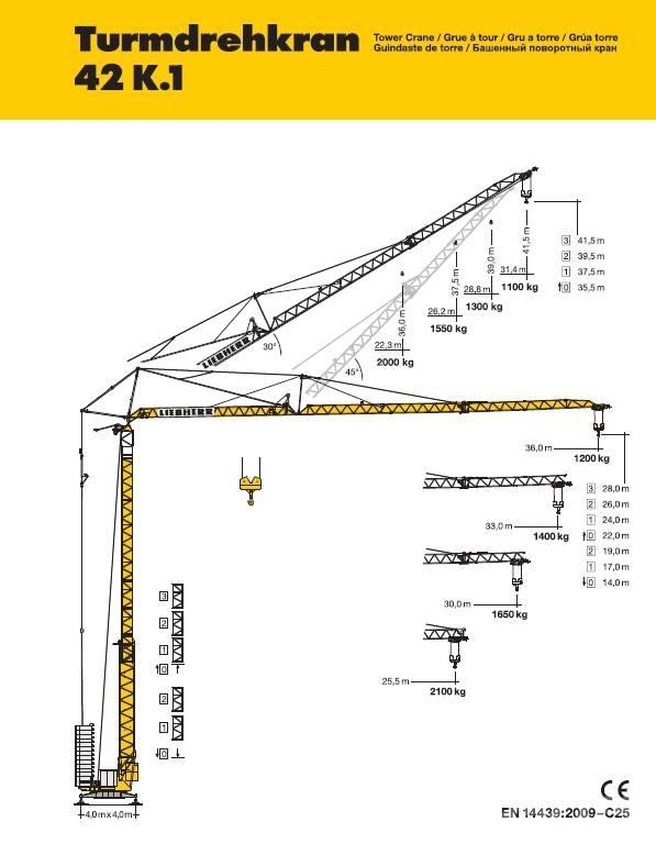 Liebherr 42 K.1 タワークレーン