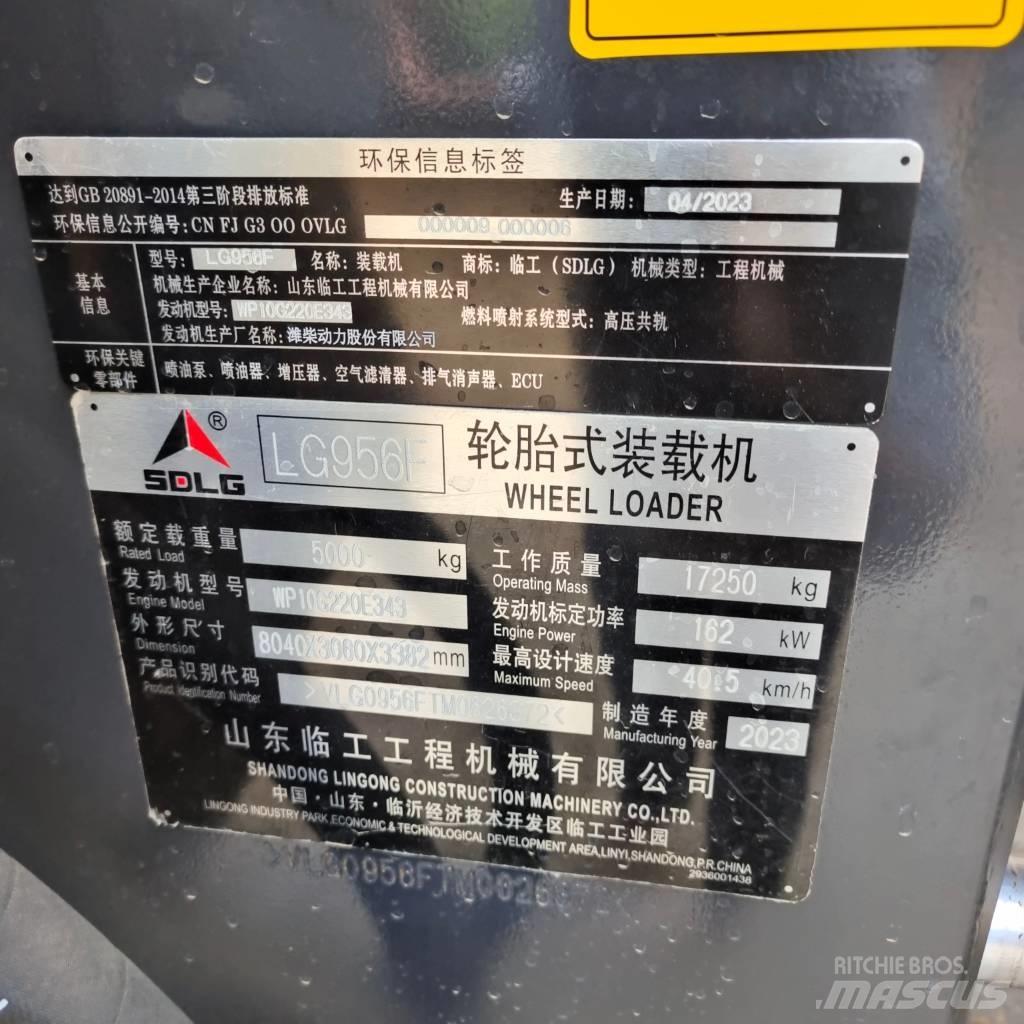 SDLG LG 956 F ホイールローダー・タイヤショベル